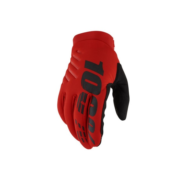 Gants 100% Brisker Rouge/Noir