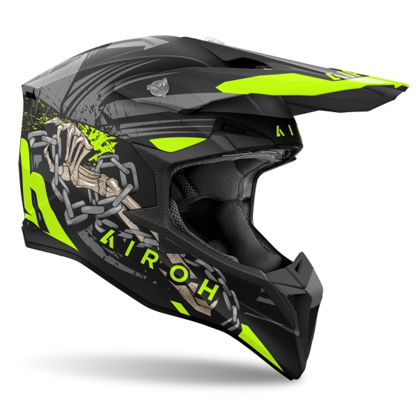 Casque MX Airoh Wraaap Darkness E06 Mat