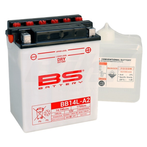 Battery BS Battery BB14L-A2 (Fresh Pack)