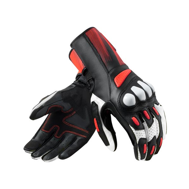Guantes Revit Metis 2 Black-Neon Red