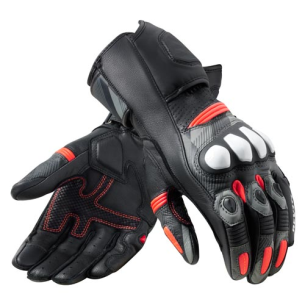 Gloves League 2 Black-Neon Red
