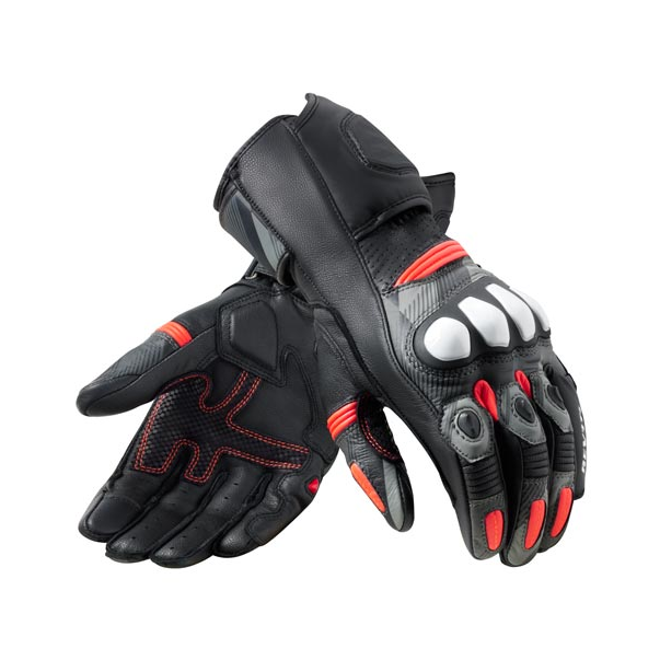 Guantes Revit League 2 Black-Neon Red
