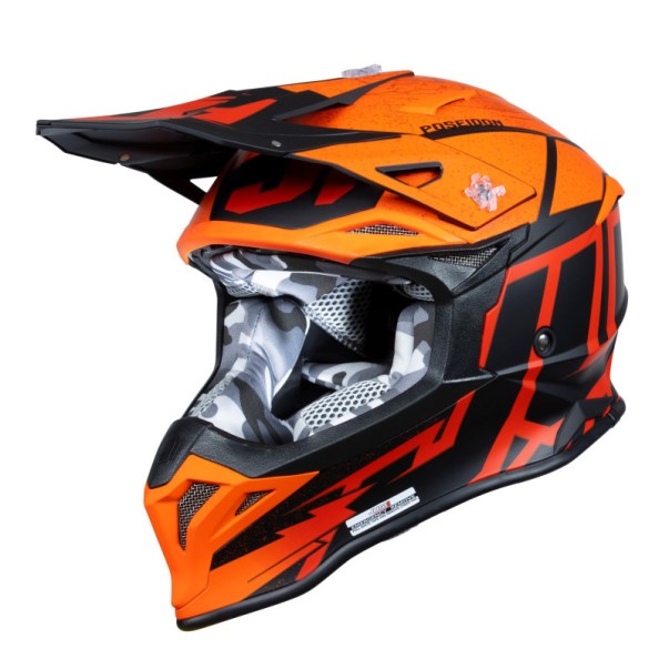 Casco Just1 J-39 Poseidon Naranja /...