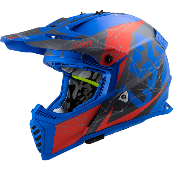 Helmet LS2 MX437 Fast EVO Alpha Blue...