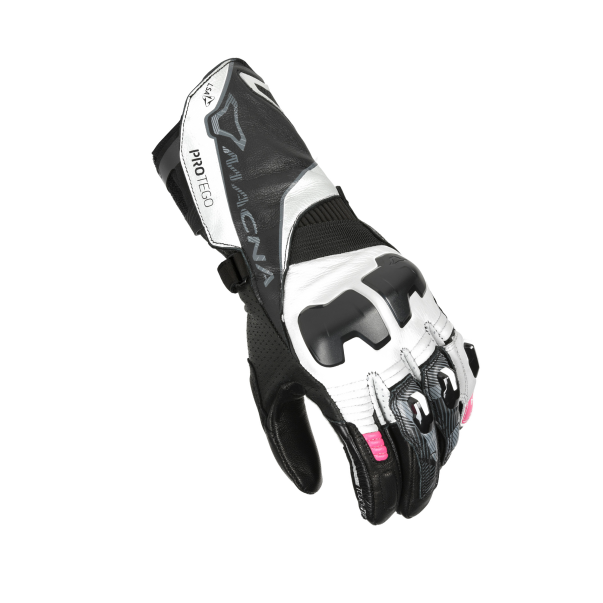 Guantes Mujer Macna Protego Blanco/Rosa