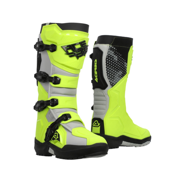 Botas Acerbis Artiglio Amarelo/Branco