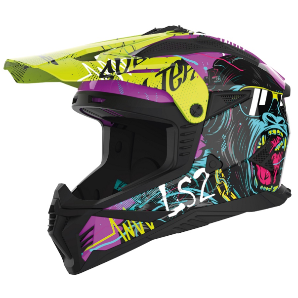 Casco MX LS2 MX708 Fast II Gorilla...