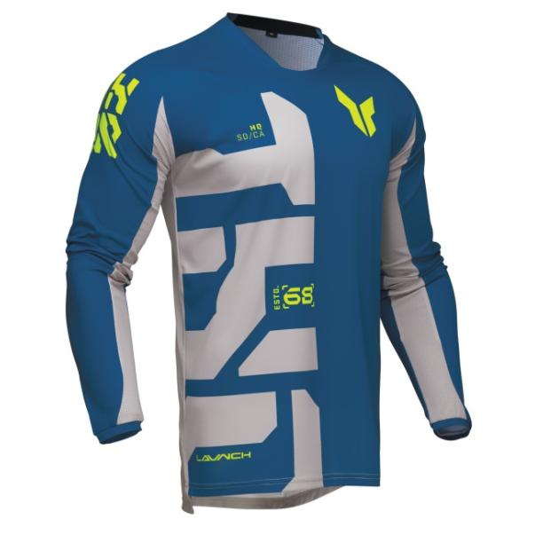 Maillot Thor S25 Launch Forge Blue