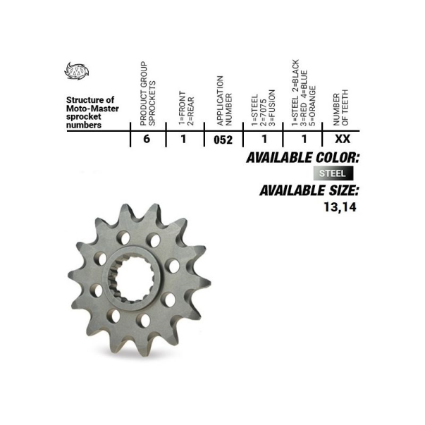 Front Sprocket MotoMaster Sherco 2T...