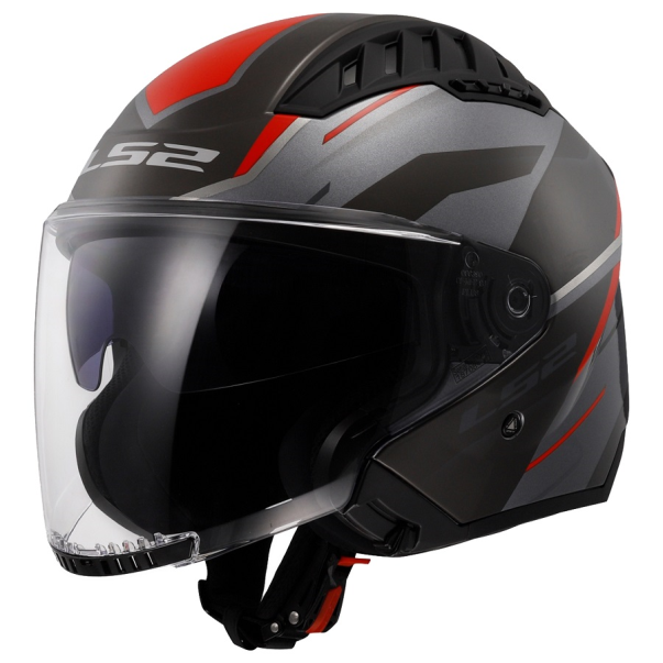 Casque Jet LS2 OF600 Copter II Diston...