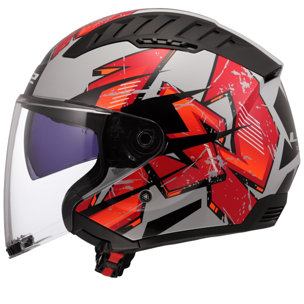 Casco Jet LS2 OF600 Copter II Kanji...