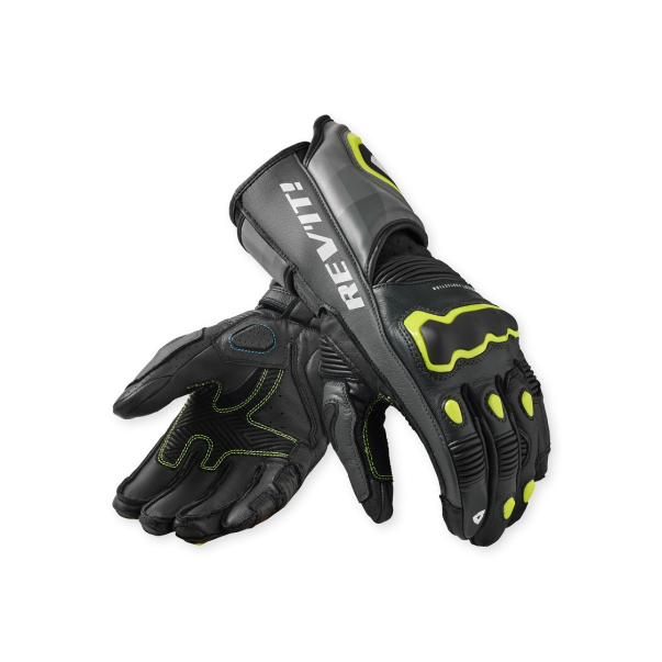 Guantes Revit Quantum 3 Grey-Neon Yellow