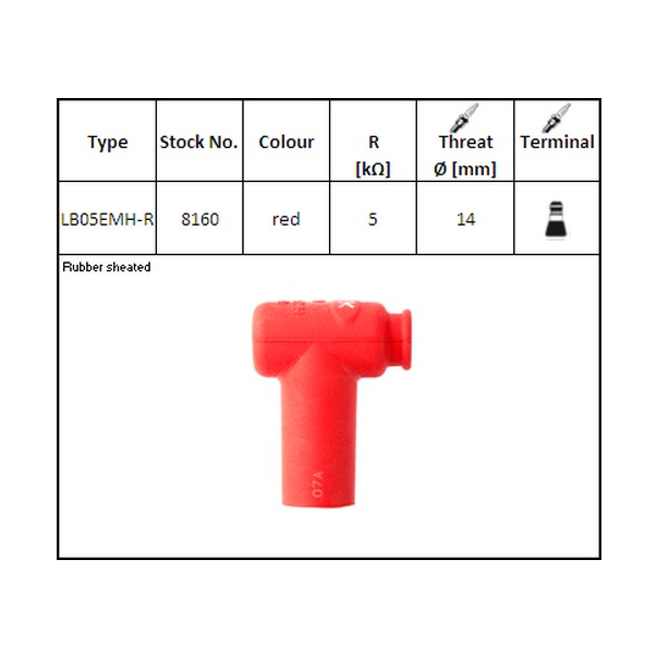 Capuchon Bougie NGK LB05EMH-R