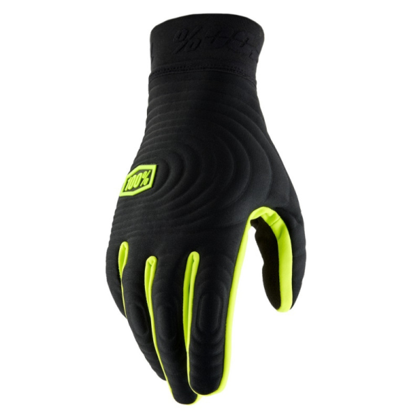 Gants 100% Brisker Xtreme Noir/Jaune