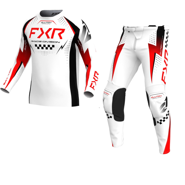 Set FXR MX26 Clutch PRO White/Red/Black