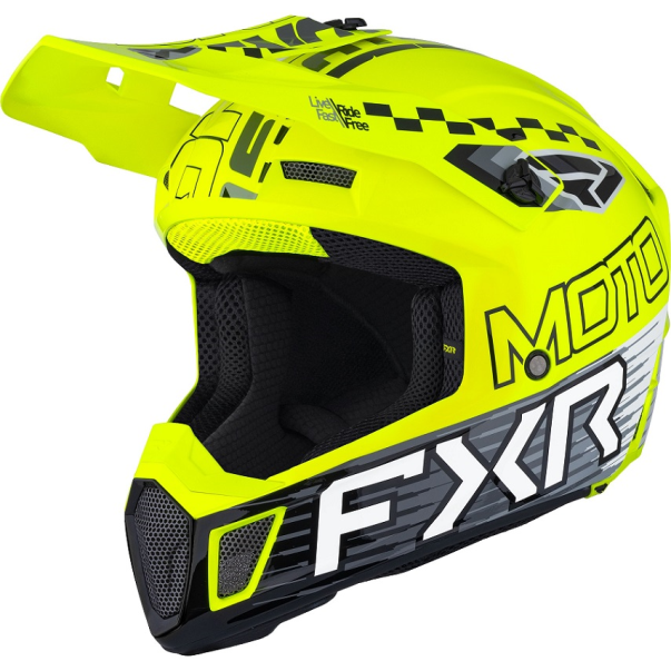 Casco FXR Clutch Race Div MX Hivis
