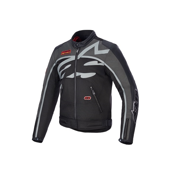 Axton Jacket - Black Anthracite Red...