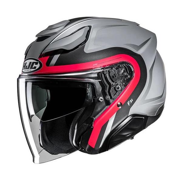 Capacete Jet HJC F31 BASK MC1SF