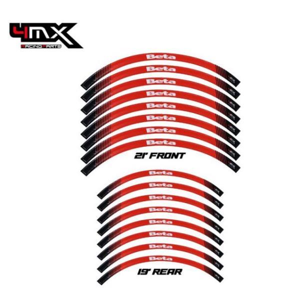 4MX BETA Enduro Rim Sticker Kit