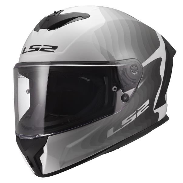 LS2 FF820 Rapid III Flow White Grey...