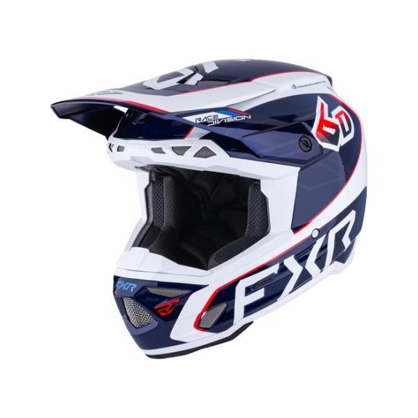 Casco FXR 6D ATR-3 FIM White/Red/Blue