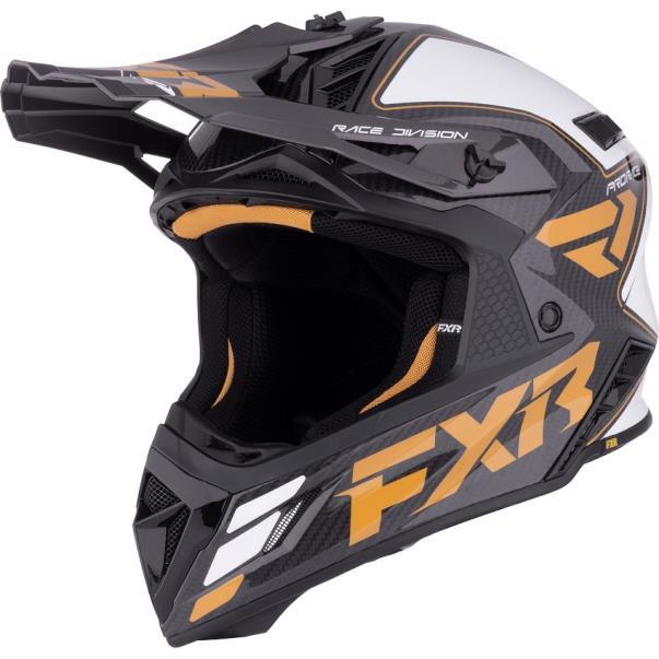 Casco FXR Helium Carbon MX Gold/White
