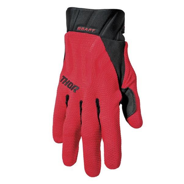 Guantes Thor S22 Draft Rojo/Negro