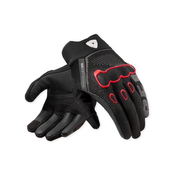 Luvas Revit Hyperspeed 3 Black-Neon Red