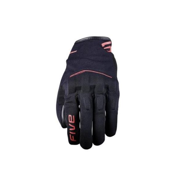 Guantes Five Rs4 Evo Negro/Rojo Fluor