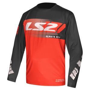 Jersey LS2 Gravel Negro Rojo