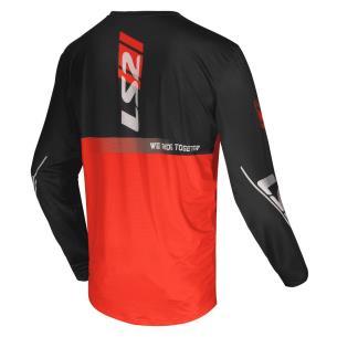 Jersey LS2 Gravel Negro Rojo 2