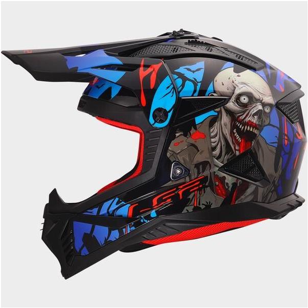 Casco MX LS2 MX708 Fast II Zombie II...