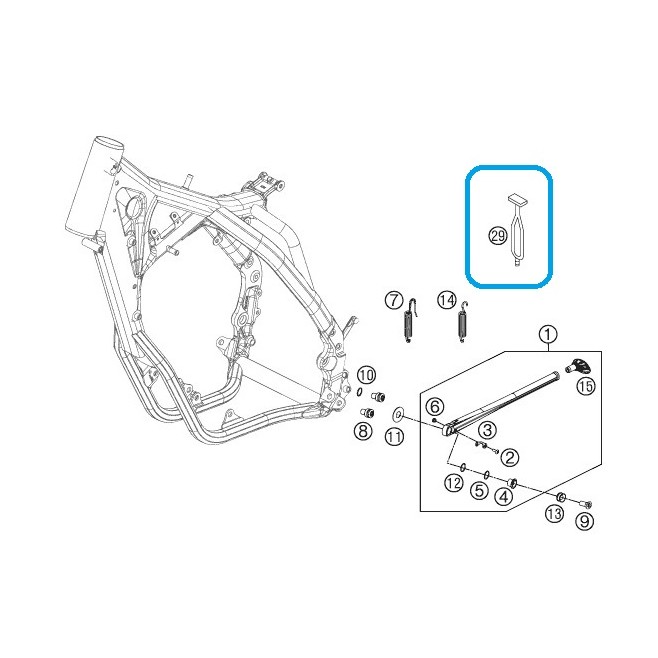 Caoutchouc Béquille Latéral KTM HUSABERG