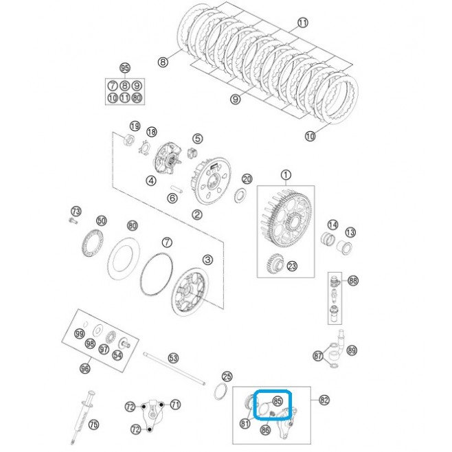 Of-Toric Board Clutch Feching Ktm Exc...