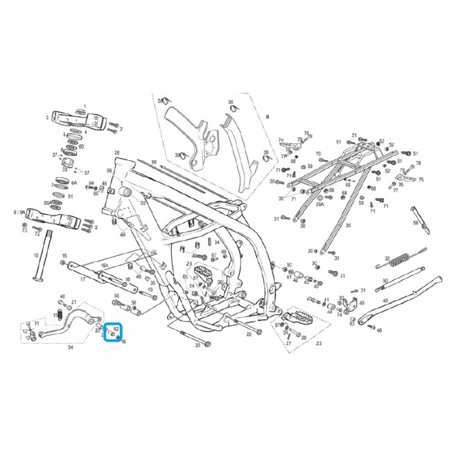 Casquillo Soporte Pedal de Freno