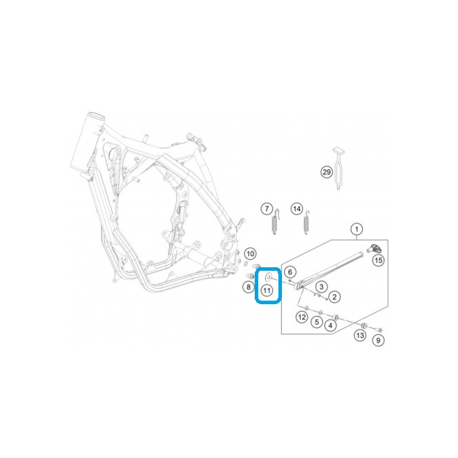 Washer F.Side Stand 12.2X29.5 KTM EXC...