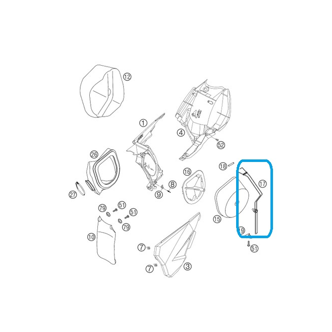 Ktm Air Filter Support Exc 125 98-07...