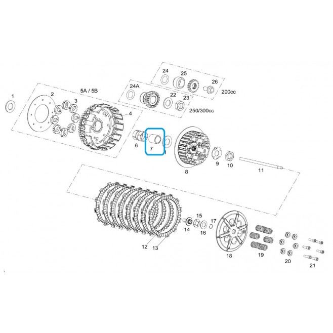 Casquillo Clutch Bell Gas Ec 250 2T 2014