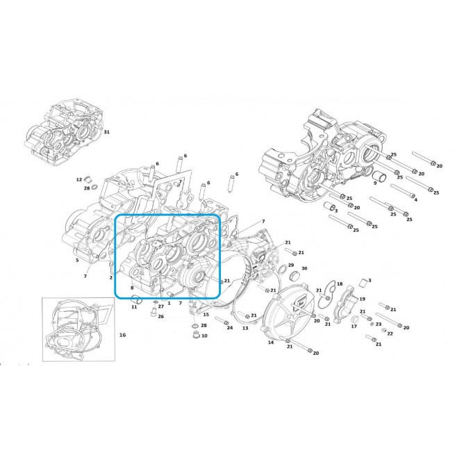 Cárter Direito Gas Gas EC 250/300 2014