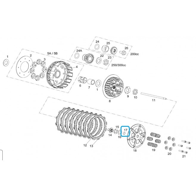 Clutch Pressure Ring Gas Gas EC 2014...