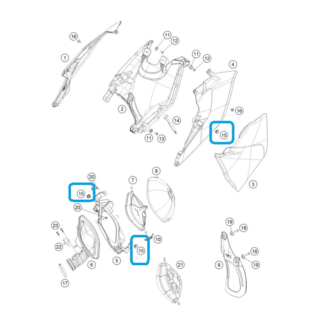 Fermeture Rubido Ktm / Husqvarna /...