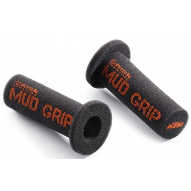 Puños Mud Grip KTM Negro/Naranja