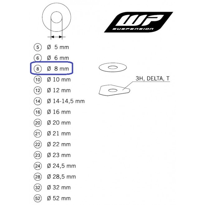 Borracha Forquilha WP KTM/Husqvarna...