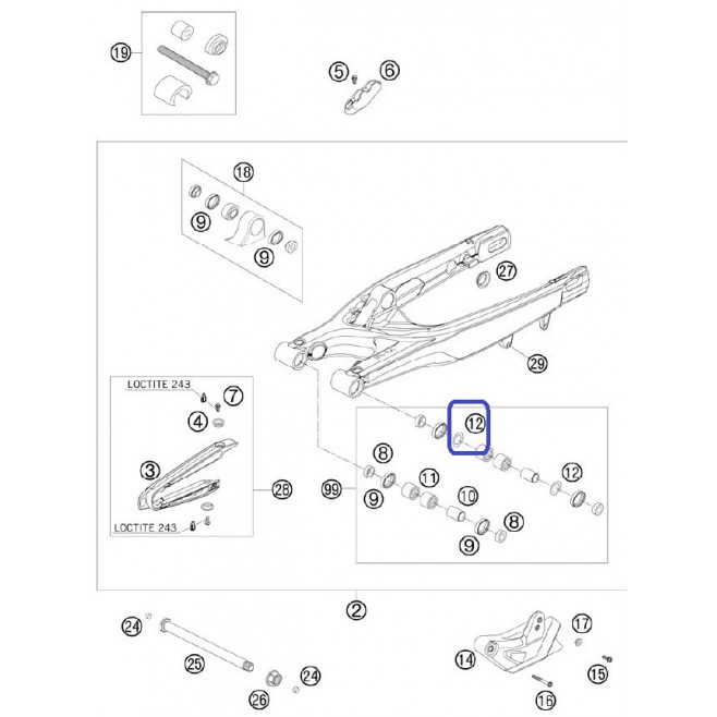 Stop Disk KTM 22,2X31,7X1