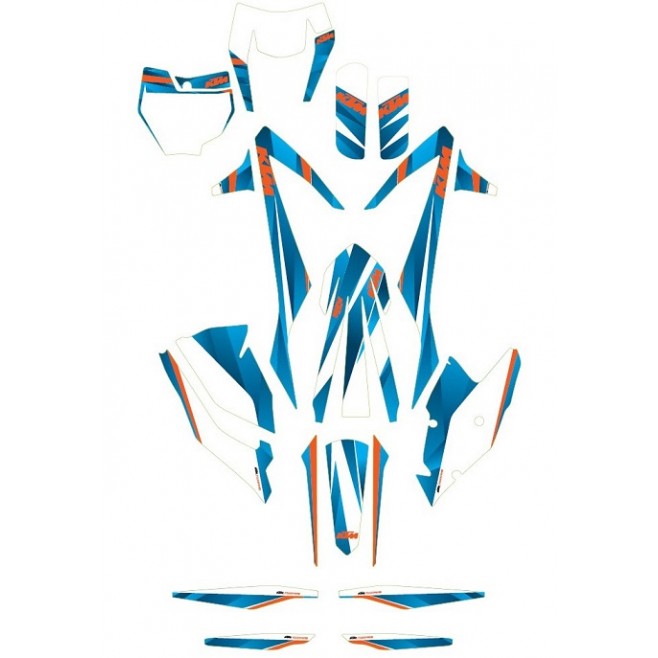 Estilo Ktm Exc 17-18 Kit De Adesivos
