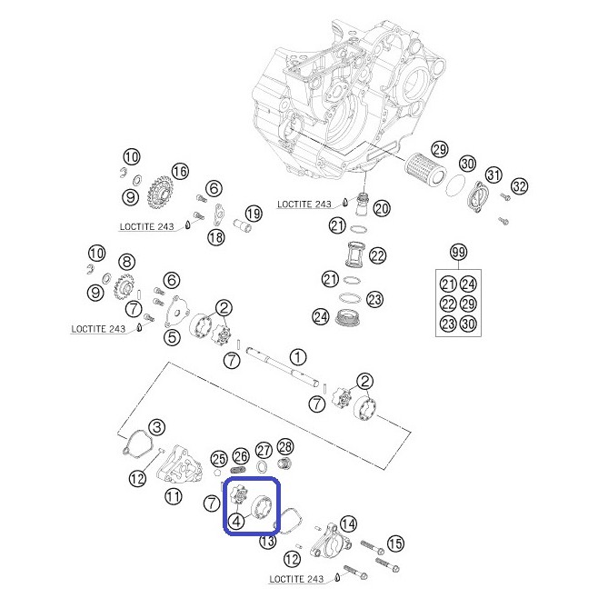 Pompe de Presion KTM SX-F 450 2008