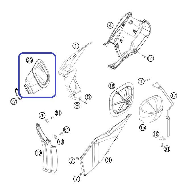 Conector Ktm Air-Carburector Rubber...
