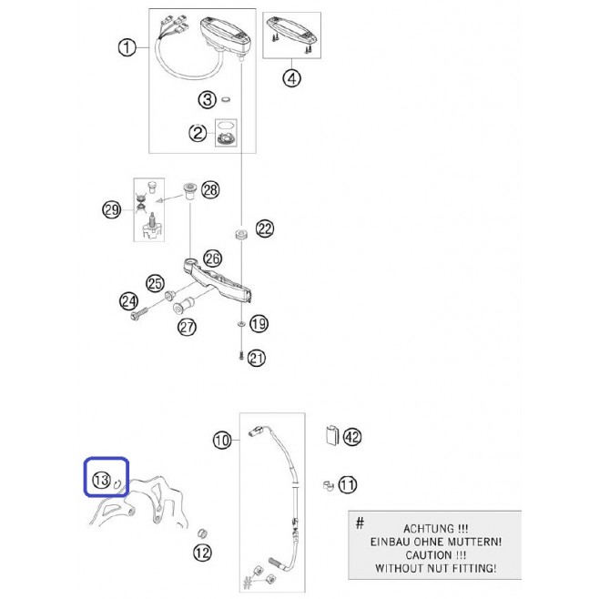 Circlip Magnet KM KTM DIN0471 9X1 Inox