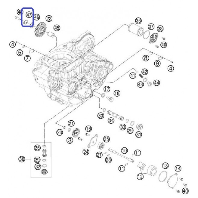 Circlip DIN0471 17X1 KTM