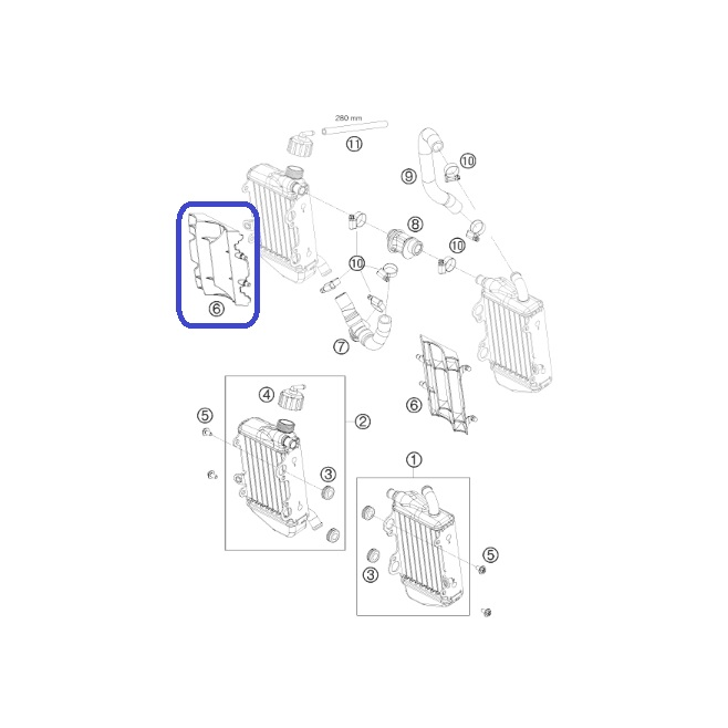 Radiator Guard KTM SX 65 09-...